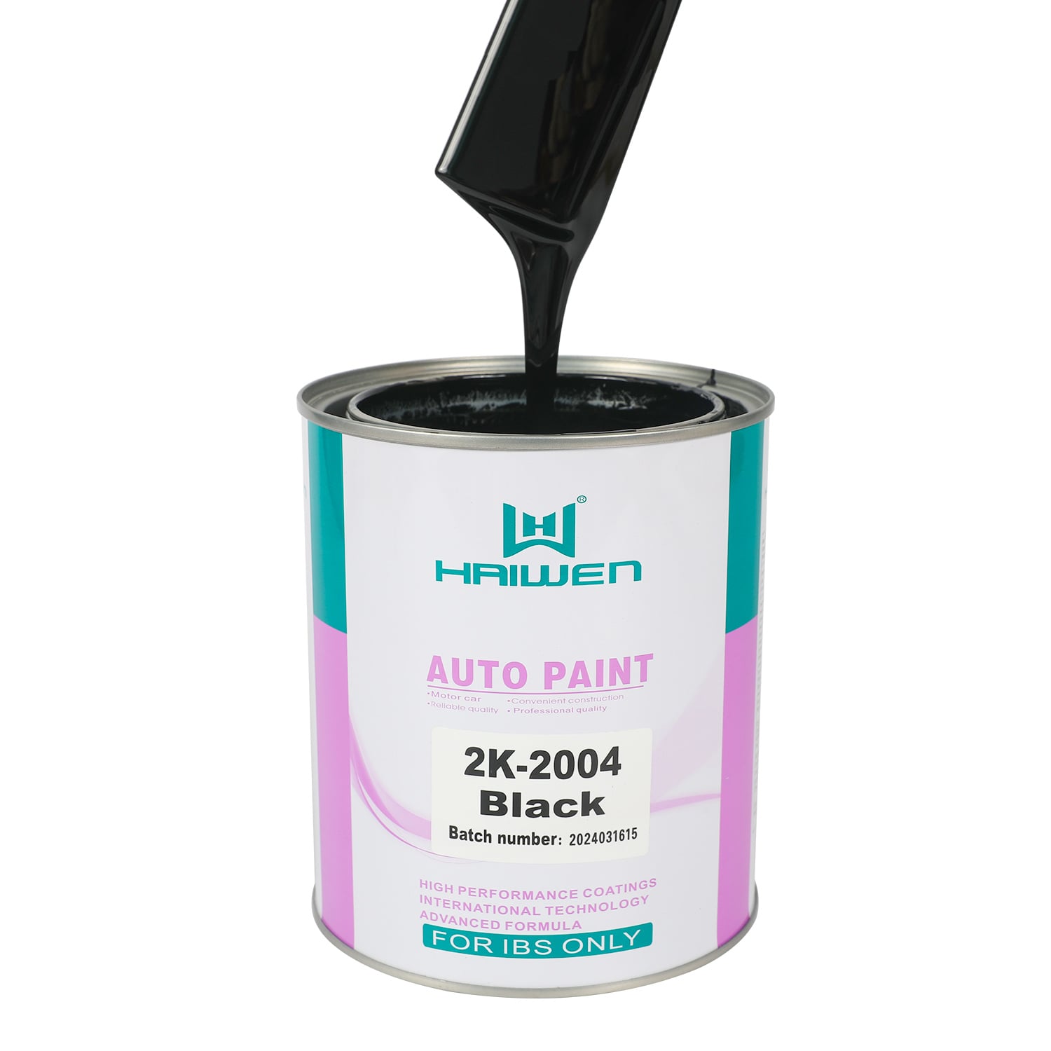 HAIWEN 2K Black Bluish Automotive Refinish Basecoat – High Coverage & Durable Finish