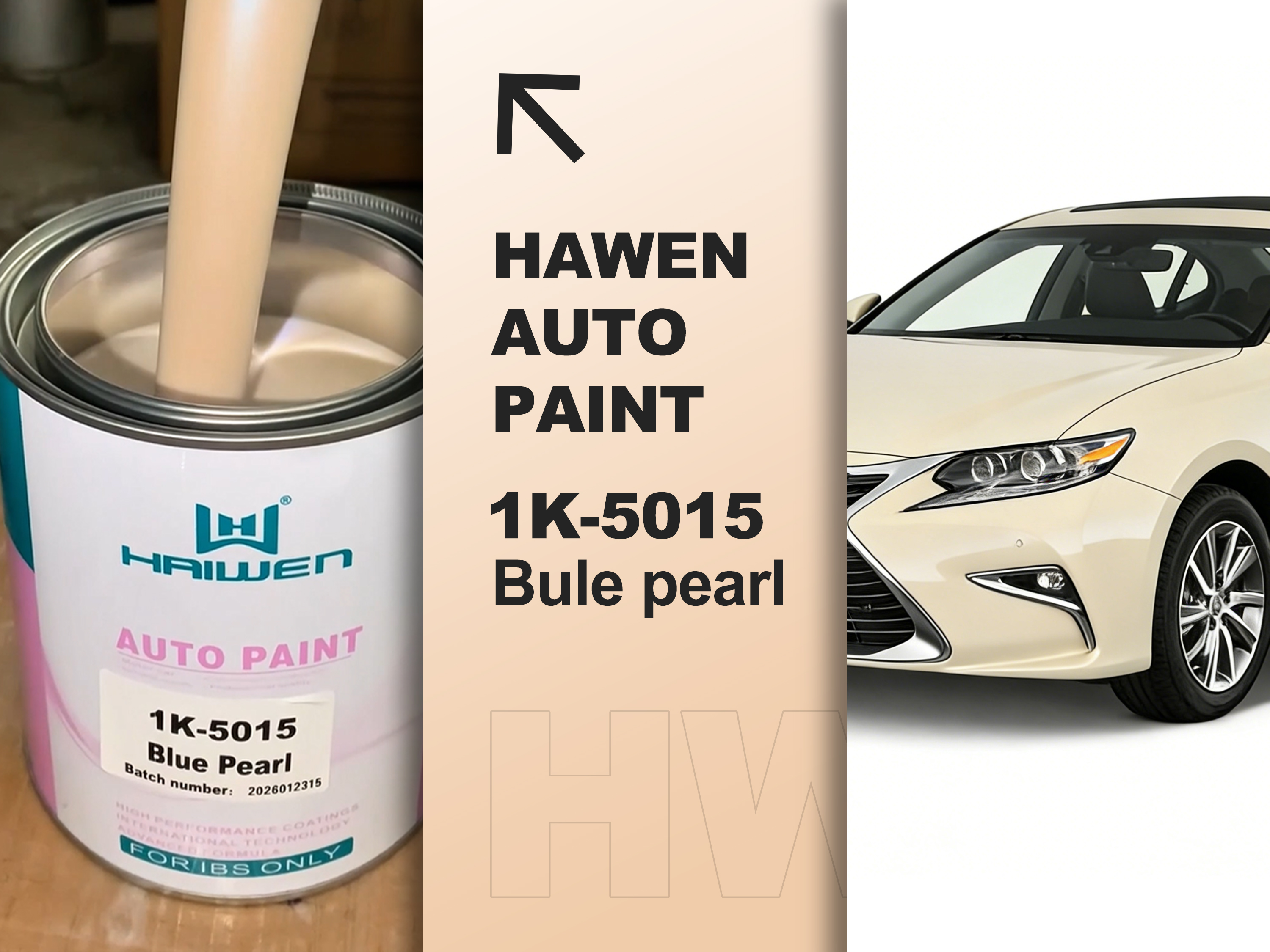 1k-5015 Blue Pearl Versatile 1K Color Paint for Complete Refinish Solutions Suitable for multiple repair needs within af