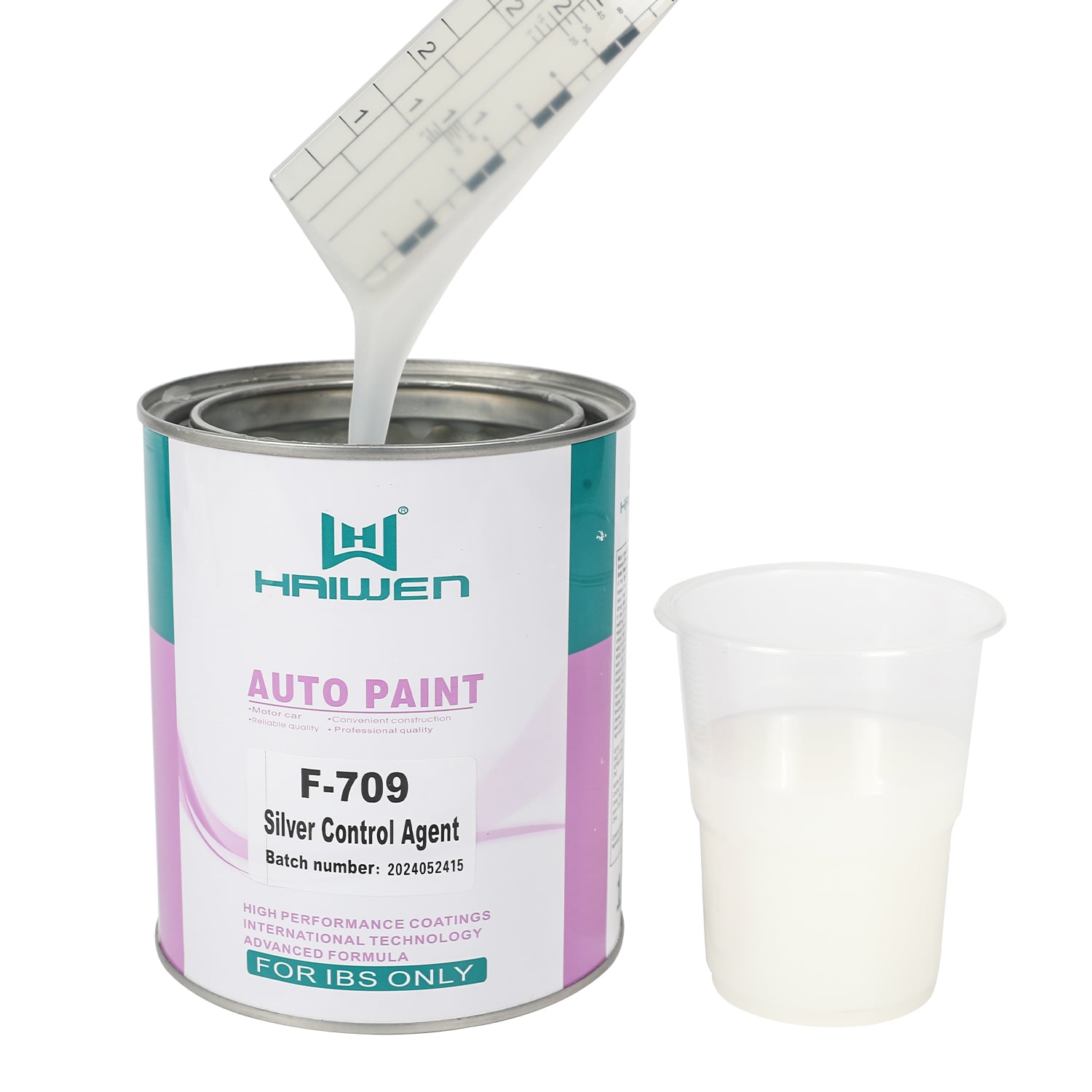 HAIWEN S-709 Silver Control Agent for 1K Single-Component Automotive Metallic Paint – Milky White Additive for Uniform Metallic Effect