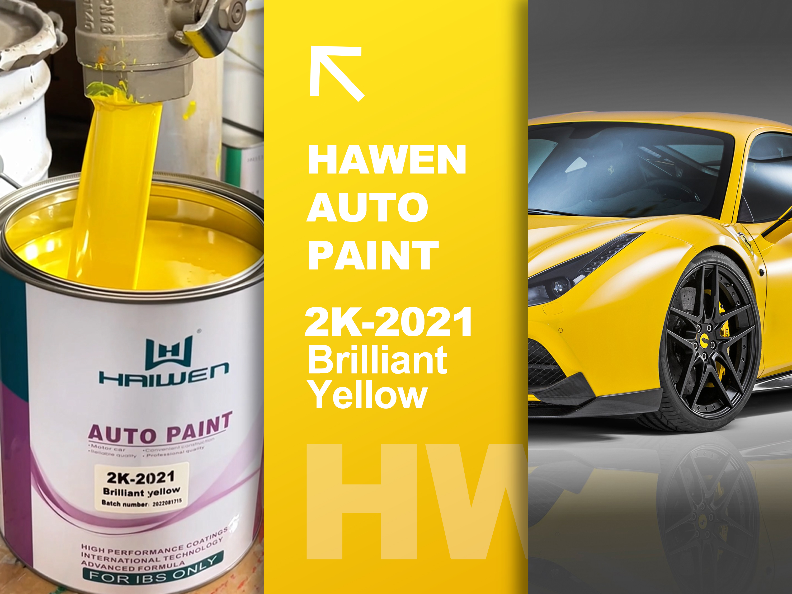 2K-2021Brilliant Yellow Factory-Direct HAIWEN Car Paint 🚗 Premium Quality, Global Partnership Ready!#HAIWEN #haiwencarp