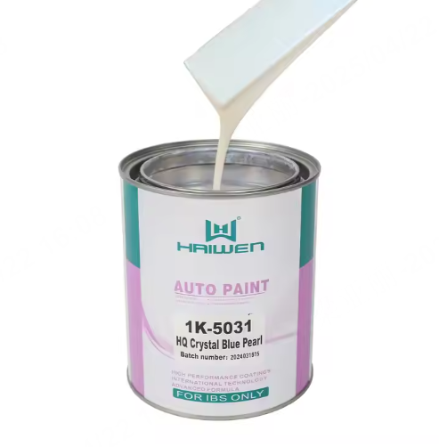 1K HQ Auto Refinish Liquid Metallic Acrylic Paint with Crystal Blue Pearl For Car Body and Boat Paint Application via Sp