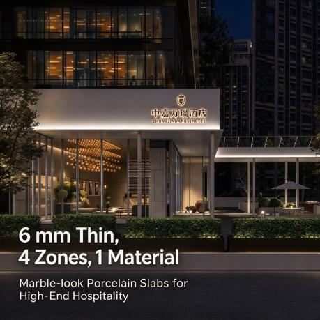 Baikal White Sintered Stone: How NewPearl Delivered a WholeSpace 1200×2700×6 mm Porcelain Slab System for a HighEnd Garden Hotel in Beijing