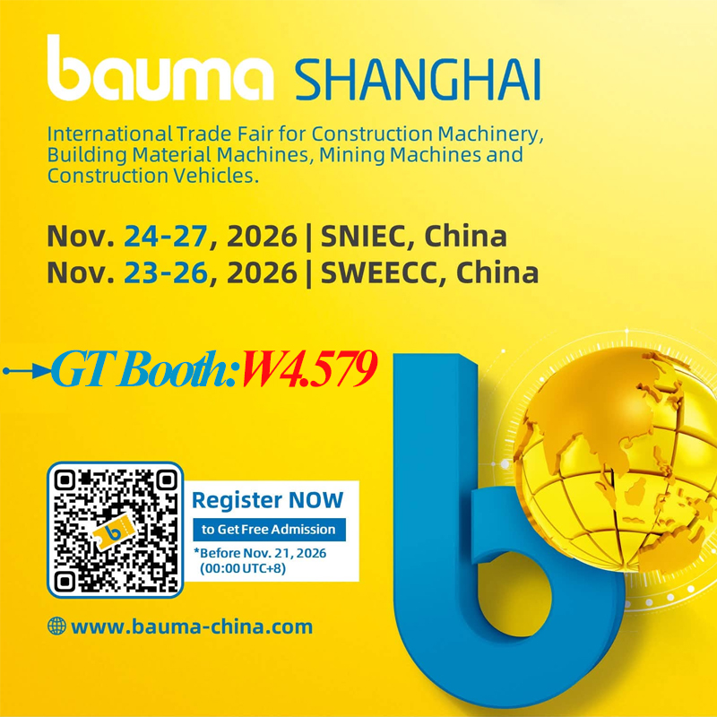 Bauma CHINA 2026 GT Industries at Booth W4.579