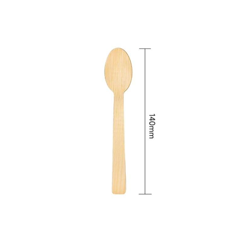 Disposable bamboo spoon 5.5''