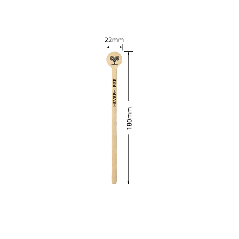 Round Head Wooden Coffee Stirrer 7.09