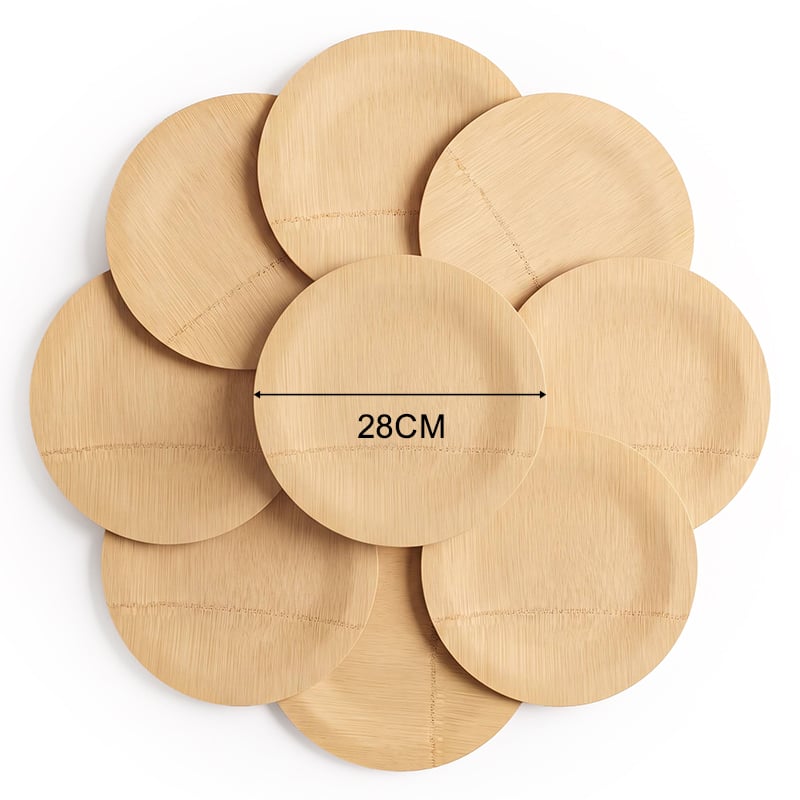 Round Bamboo Plate 11