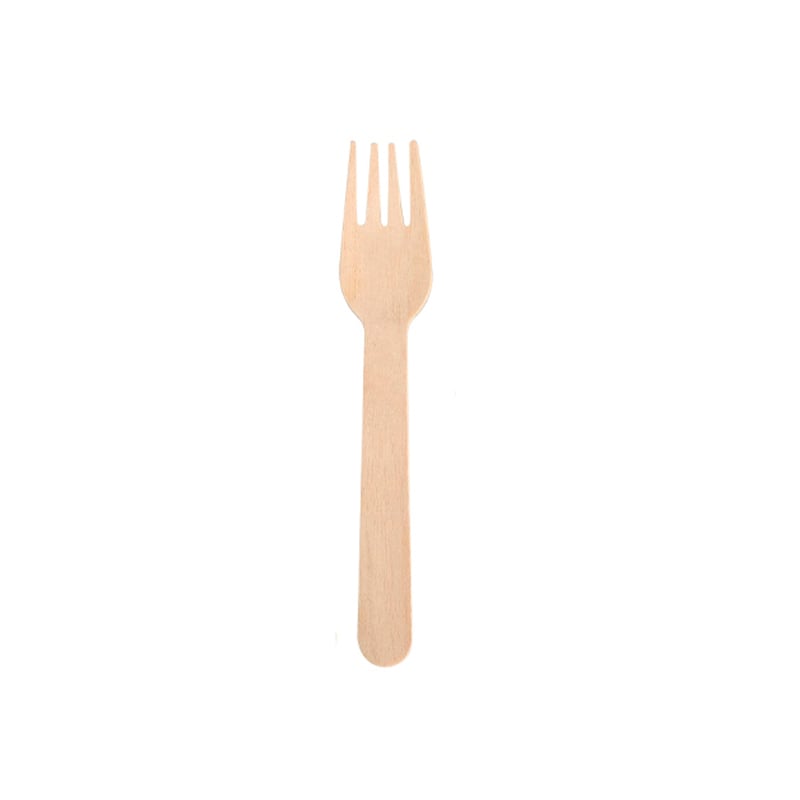 Disposable wooden fork 5.5
