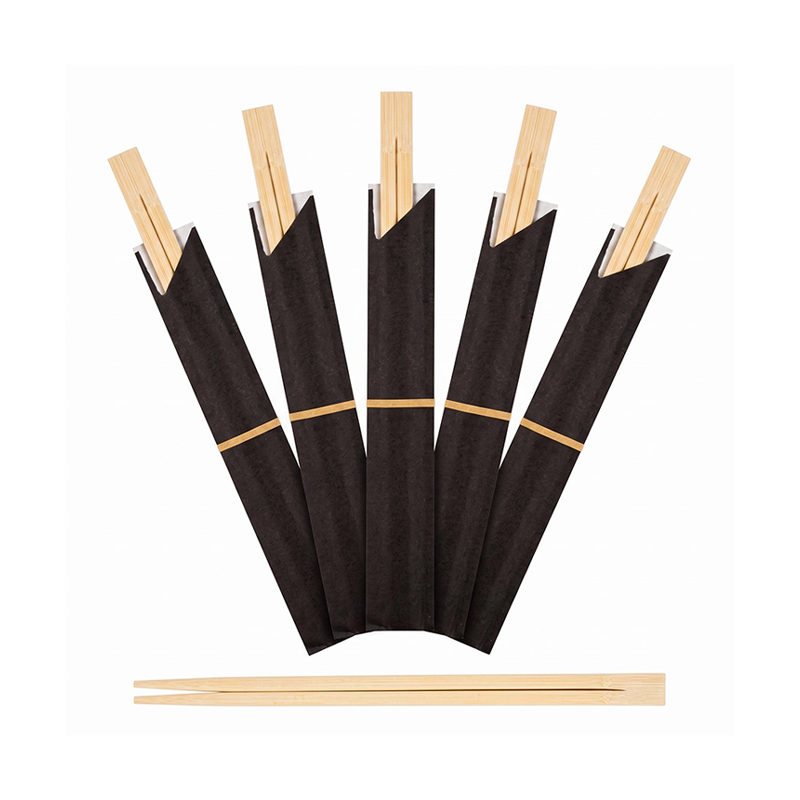 Paper Sleeved Disposable Bamboo Twin Chopsticks
