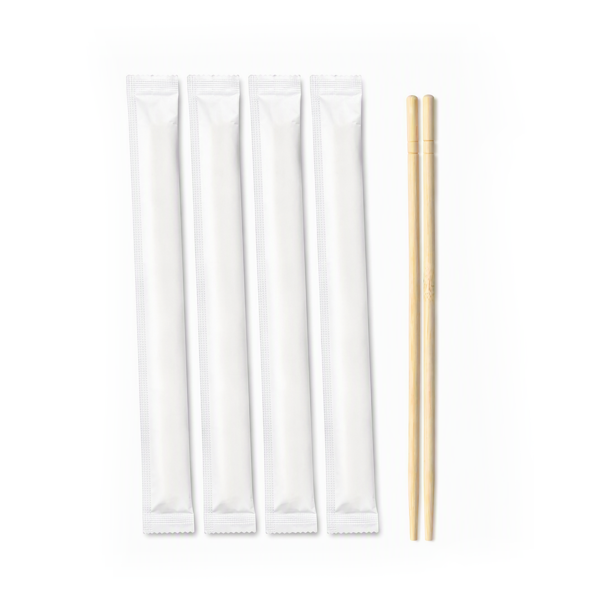 Bamboo Chopsticks Individually Paper‑Wrapped Stick Pack 