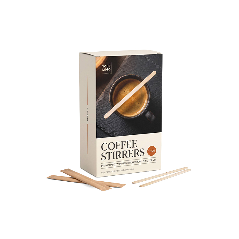 Birch Wood Coffee Stirrers Box Pack 1000 Pcs