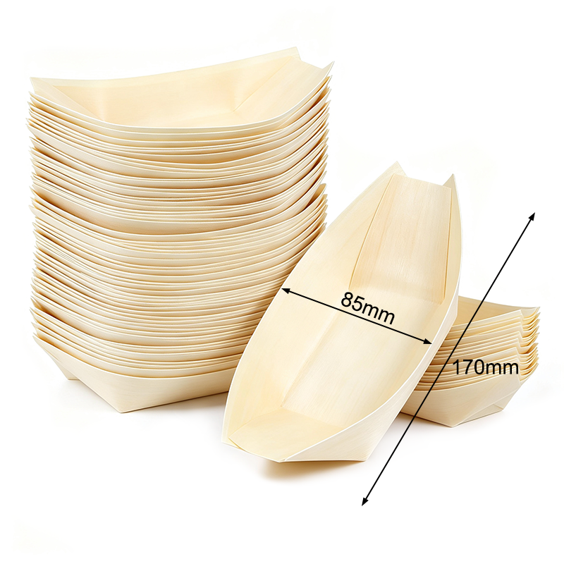 Disposable Veneer Wood Boat 6.69