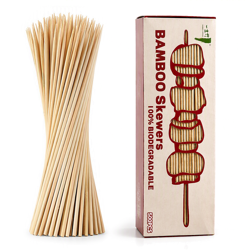 500 PCS Window Display Box Pack Bamboo Skewers