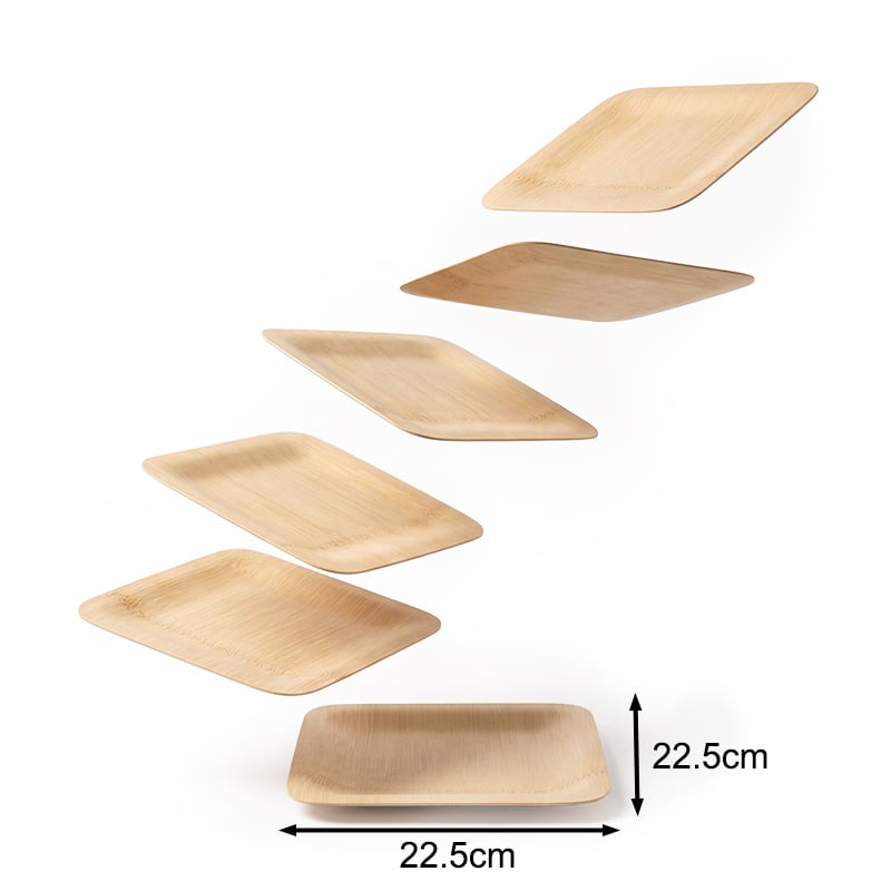 Square Bamboo Plate 8.86
