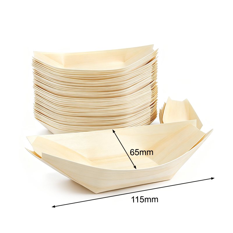 Disposable Veneer Wood Boat 4.53