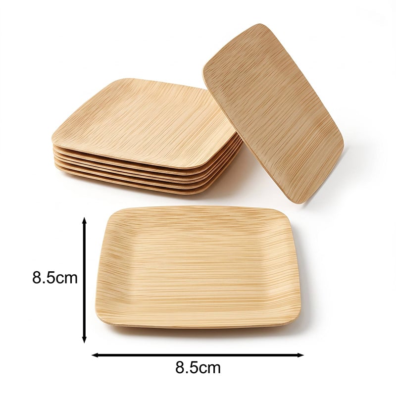 Square Bamboo Plate 3.35