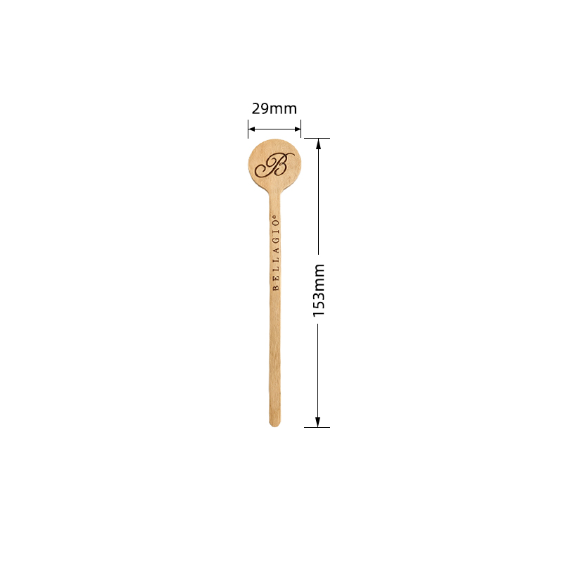 Round Head Wooden Coffee Stirrer 6.02