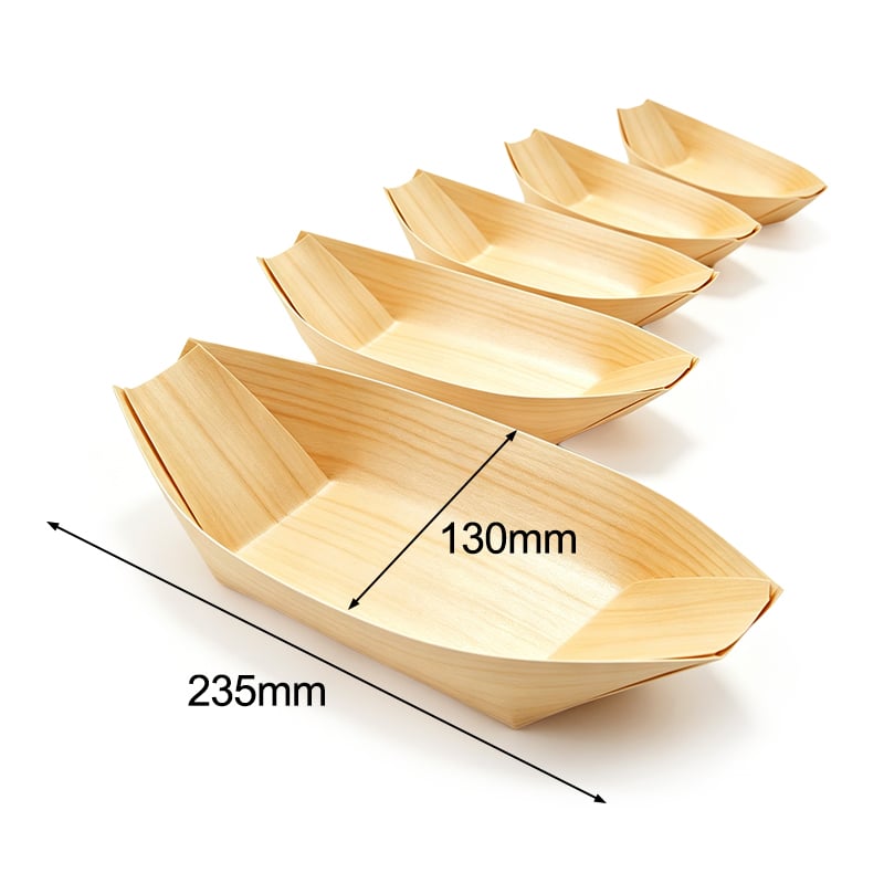 Pine Veneer Wood Boat 9.25