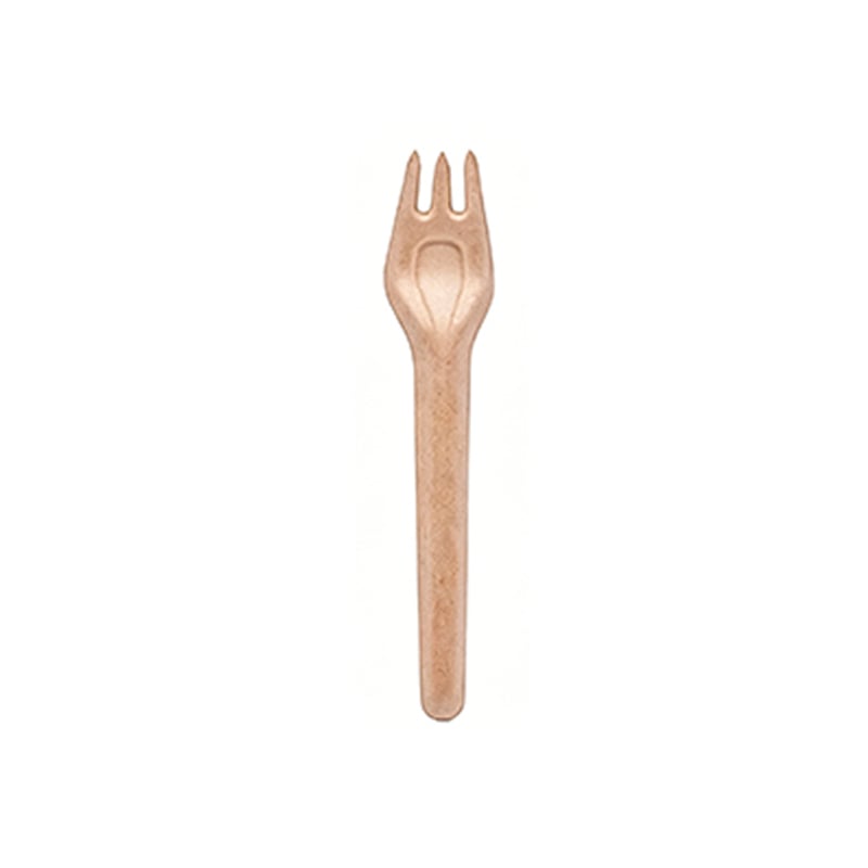 Compostable sugarcane bagasse fork