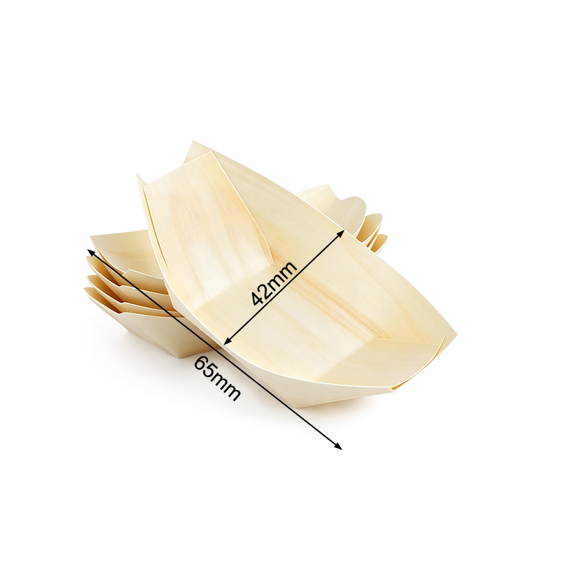 Disposable Veneer Wood Boat 2.56