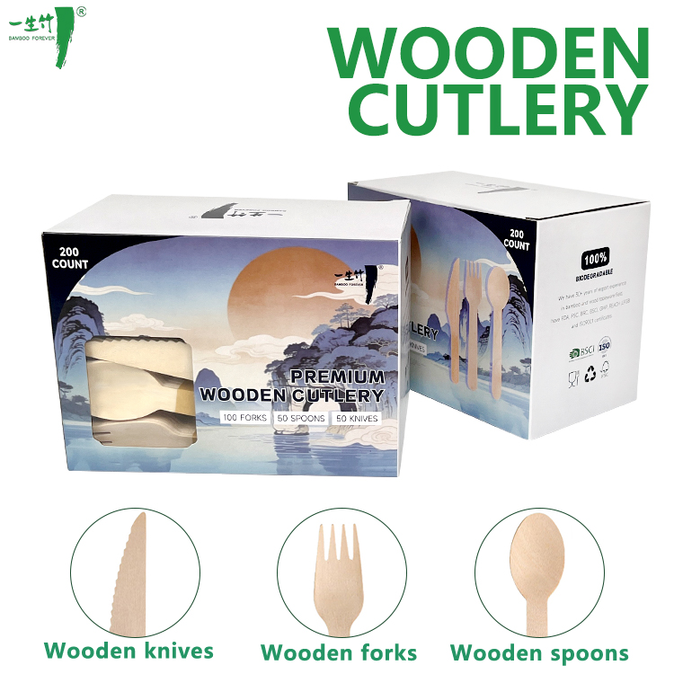 How Wooden Cutlery Enhances Your Brandu2019s Sustainability Image