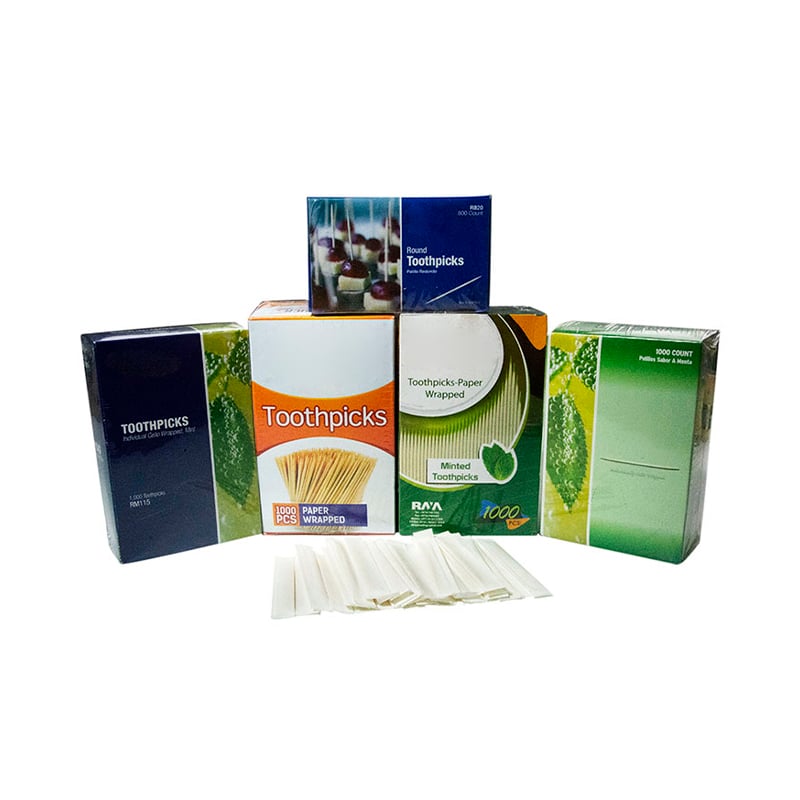 Color box packed toothpick