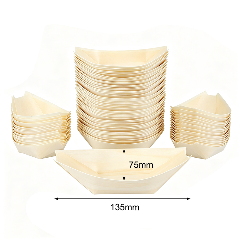 Disposable Veneer Wood Boat 5.31