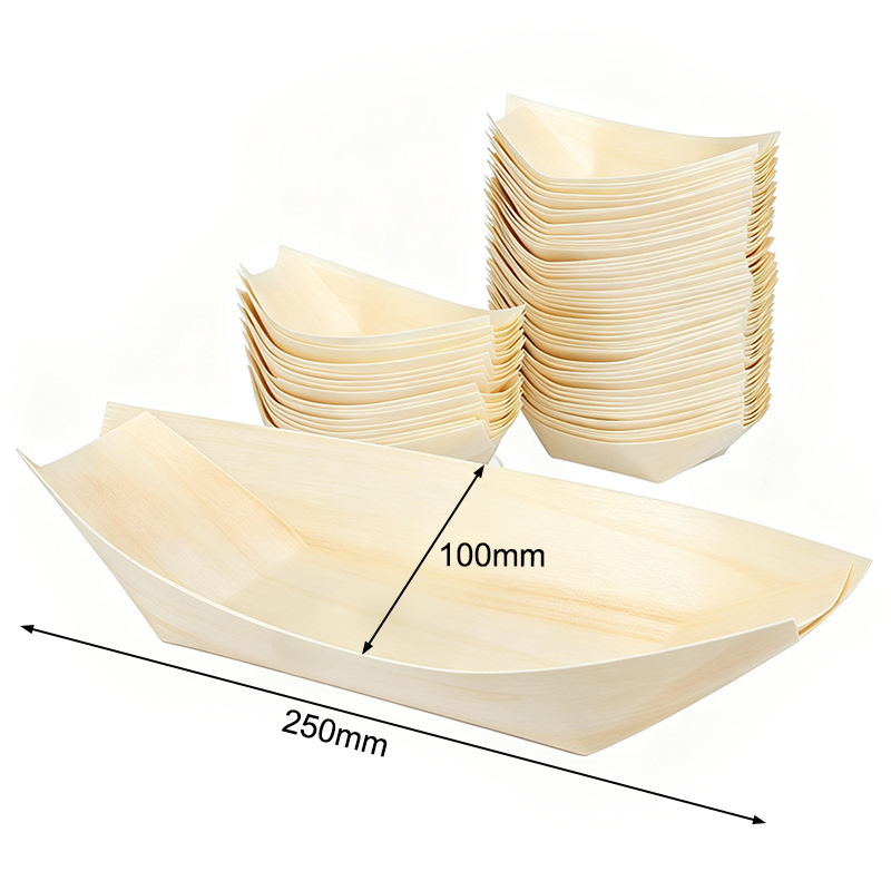 Disposable Veneer Wood Boat 9.84