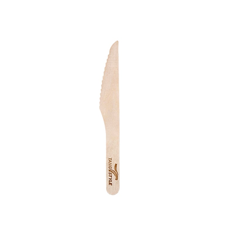 Wooden knife with custom logo