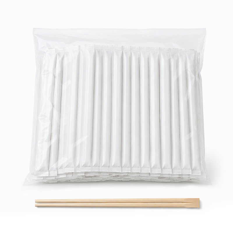 Bamboo Tensoge Chopsticks in Clear PP Bulk Bag