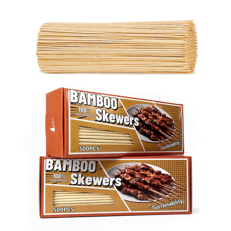 500 PSC Window Display Box Pack Bamboo Skewers