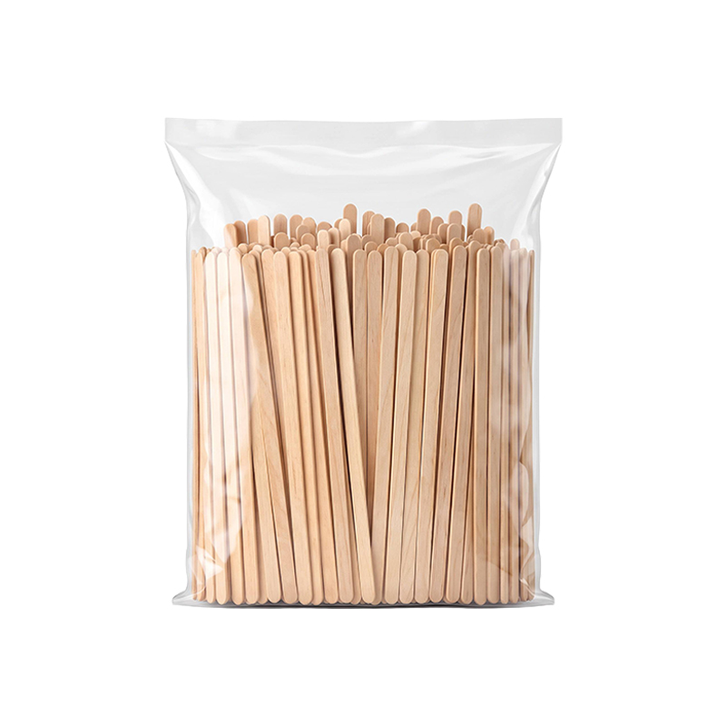 Bulk Unwrapped Birch Wood Coffee Stirrers Packed In PP Bag