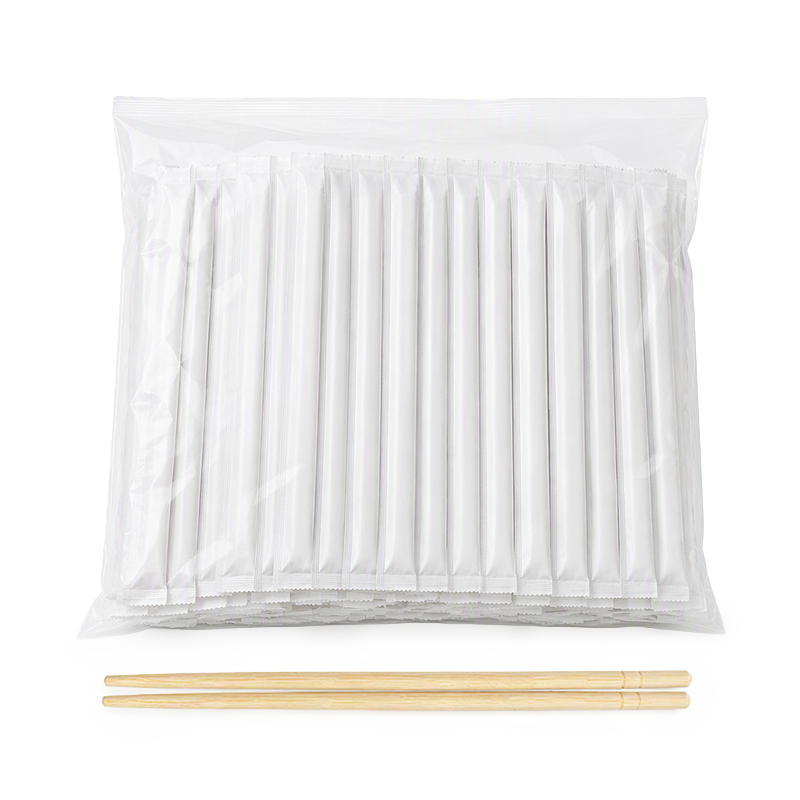 Bamboo Chopsticks in Clear PP Flat Bulk Bag