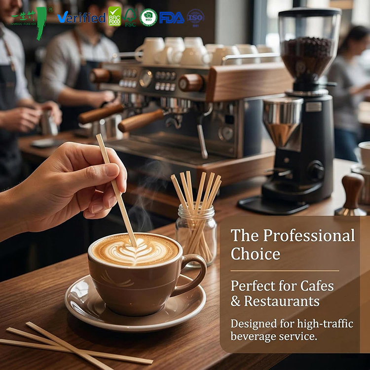 How Biodegradable Coffee Stirrers Can Elevate Your Brand's Eco-Friendly Image