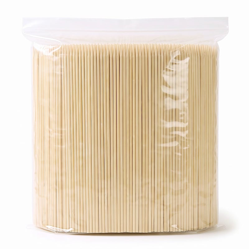 Bamboo Skewers Clear PP Bulk Bag Pack