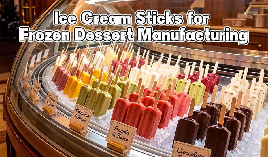 Ice Cream Sticks for Frozen Dessert Manufacturing