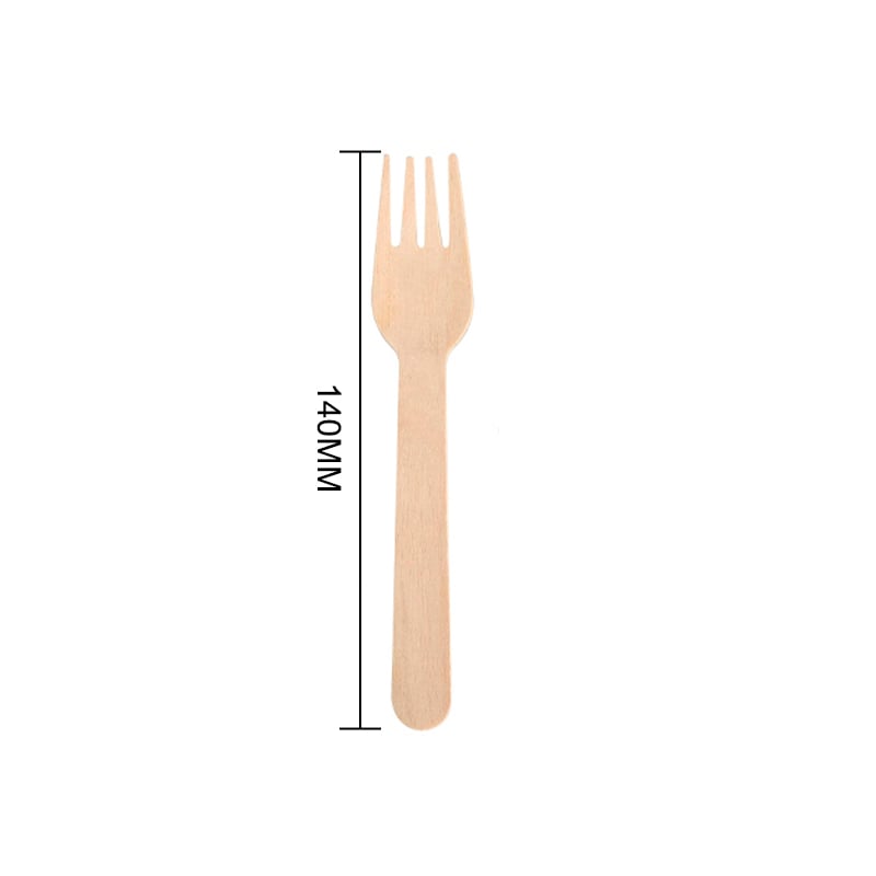 Disposable wooden fork 5.5