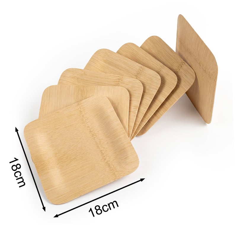 Square Bamboo Plate 7