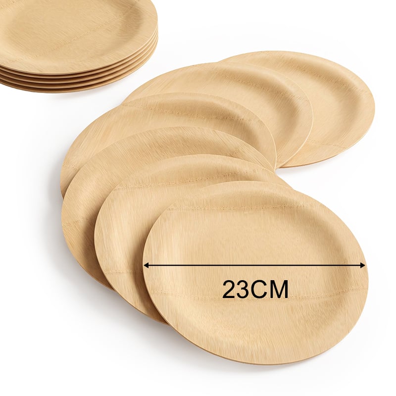 Round Bamboo Plate 9