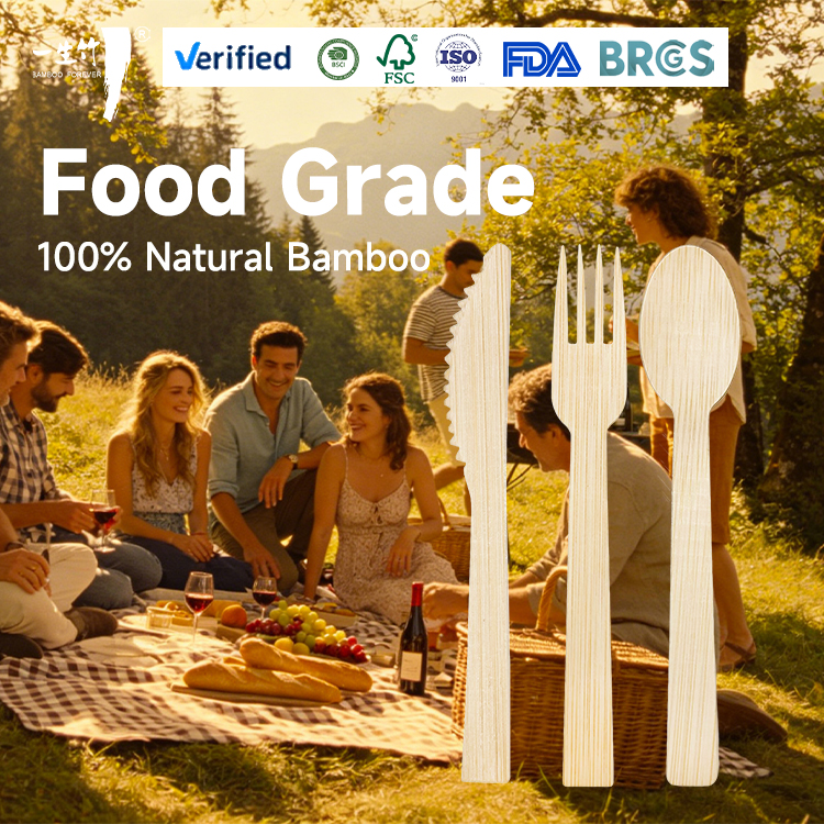What Are the Top Features of a Premium Bamboo Fork Knife Spoon Set?