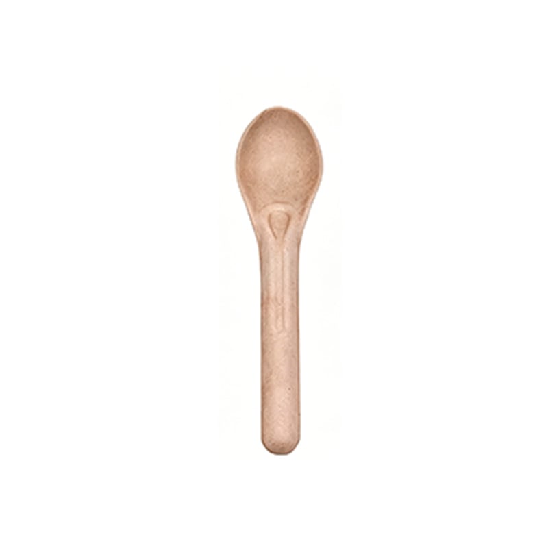 Compostable sugarcane bagasse spoon