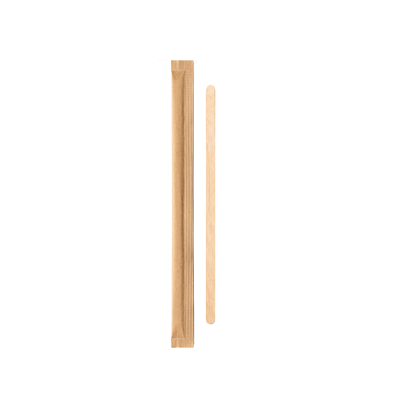 Individually Wrapped Wooden Coffee Stirrer