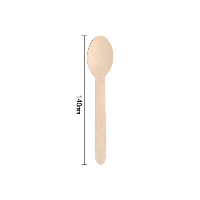 Disposable wooden spoon 5.5