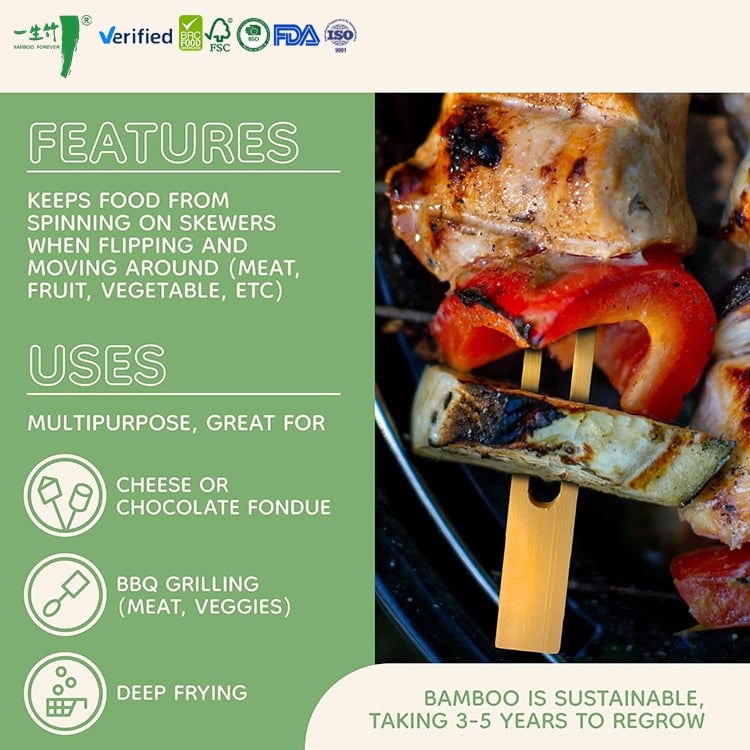 How Double Prong Bamboo Skewers Enhance Your BBQ Experience