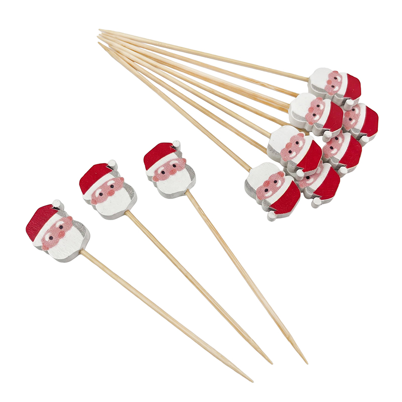 Noel Baba bambu boncuk çubuğu 5,12 inç