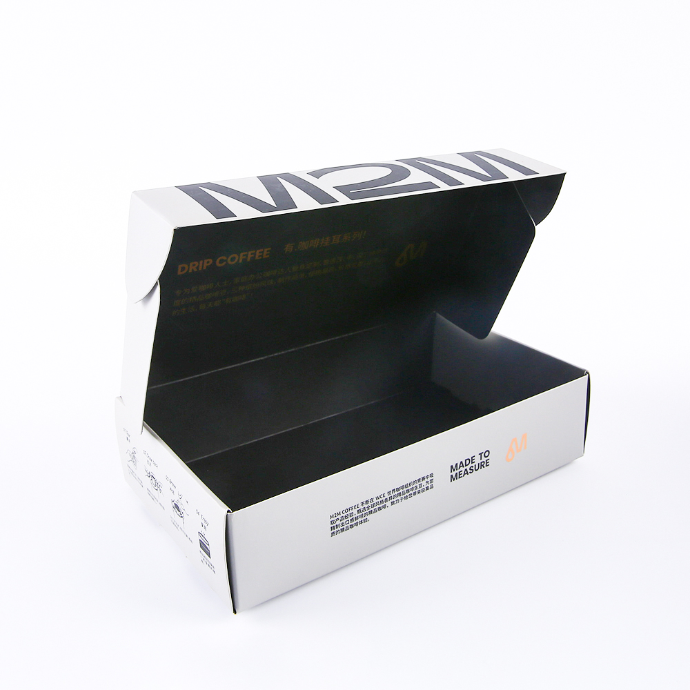 New Design Recycled Material Kraft Foldable Gift Shipping Packaging Corrugated Mailer Customized Paper Gift Box for Drip Coffee