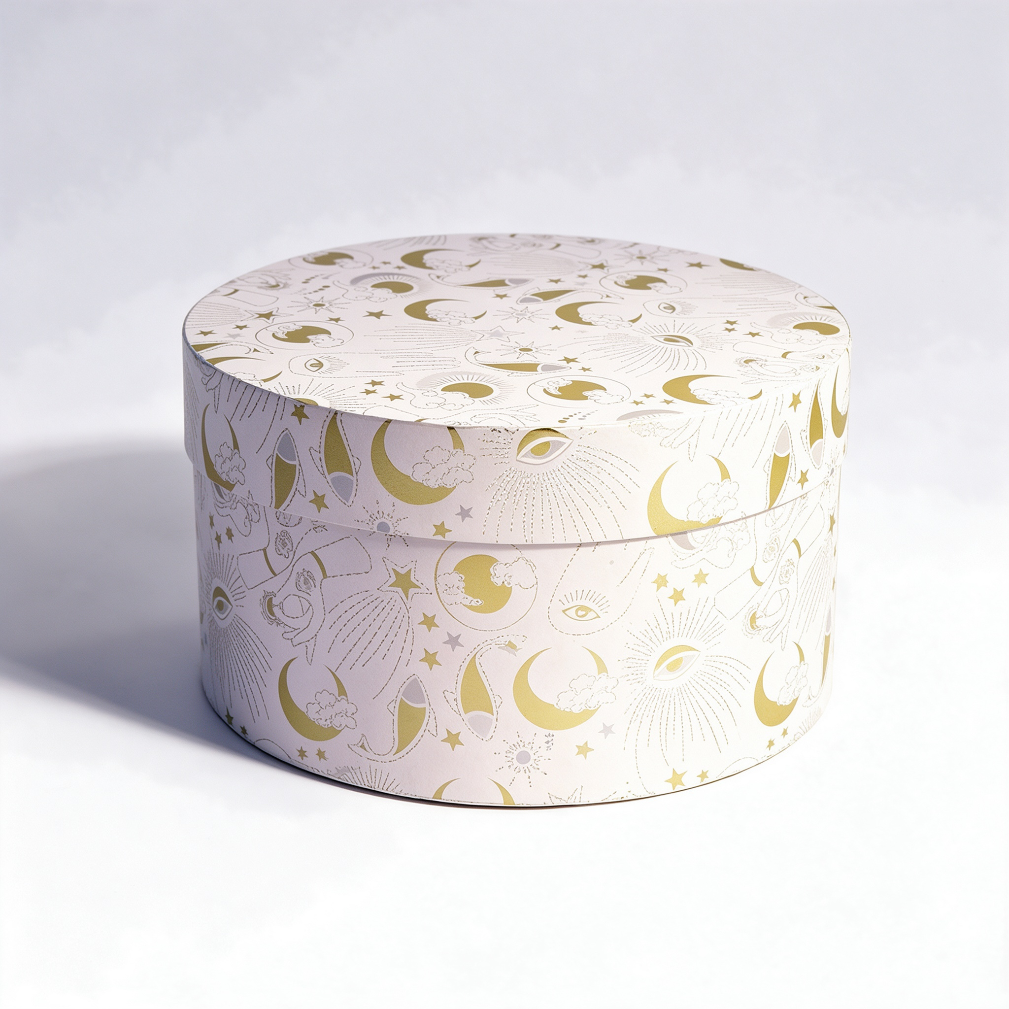 Art Embossing Paper Gift Box Cylinder Box Sustainable Packaging Custom Premium Packaging Eco-friendly  Packaging