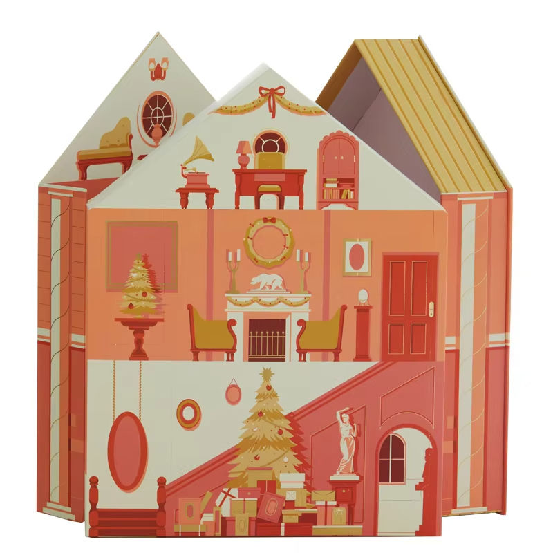 Newest Custom Printed Christmas Gift Set Box Packaging Cosmetic Paper Package Rigid Boxes with Special Shape