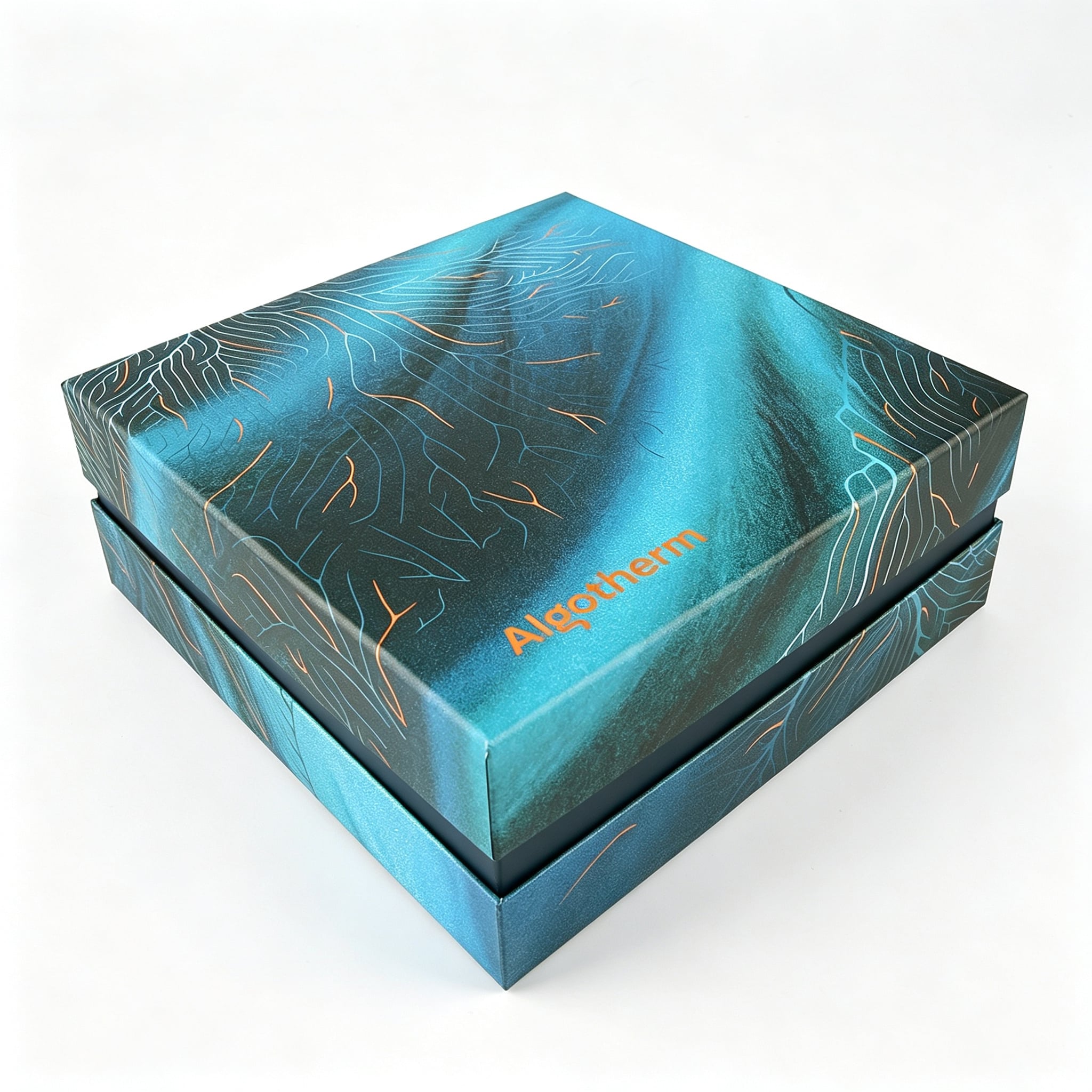 Customized Recycled Cardboard Paper Gift Grey Board Hot Stamping Cosmetic Lid and Base Rigid Box with Insert