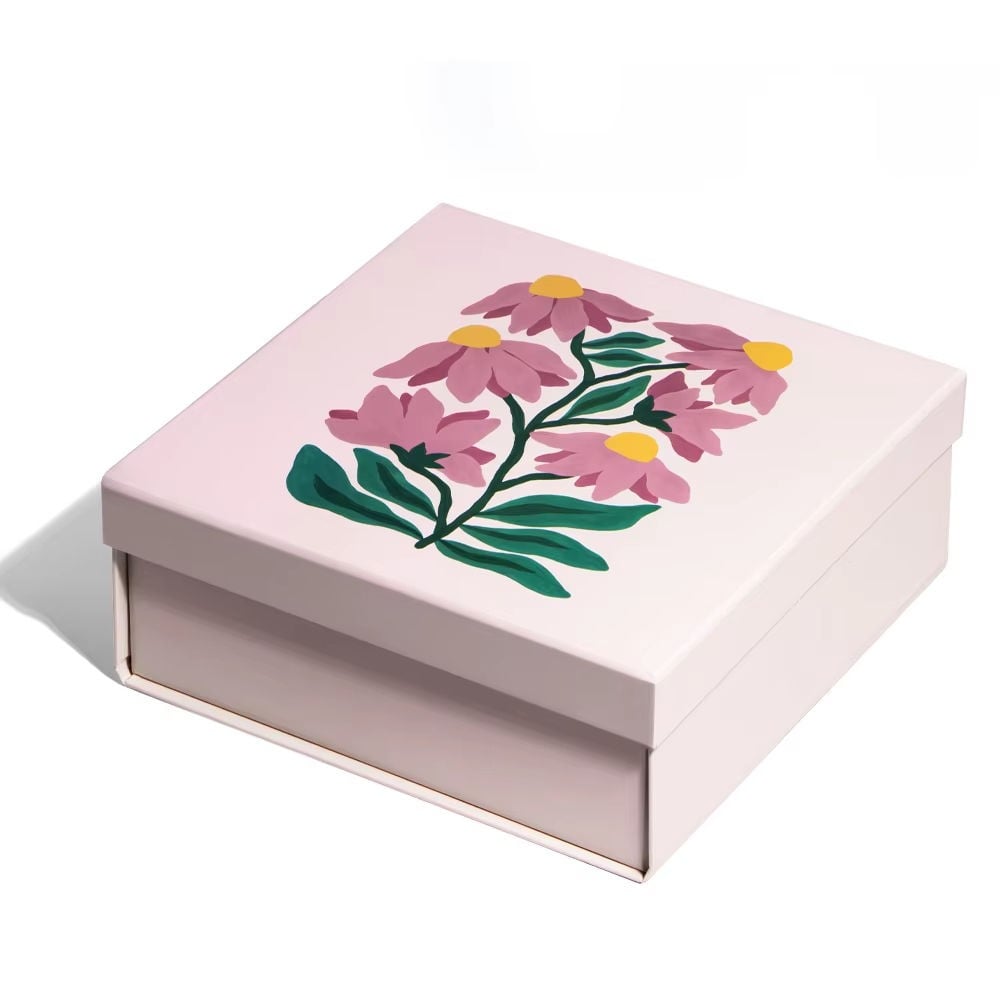 Custom Logo Printed Paper Rigid Cardboard Clothing Shoe Packaging Bottom and Lid Foldable Wedding Gift Boxes for Jewelry