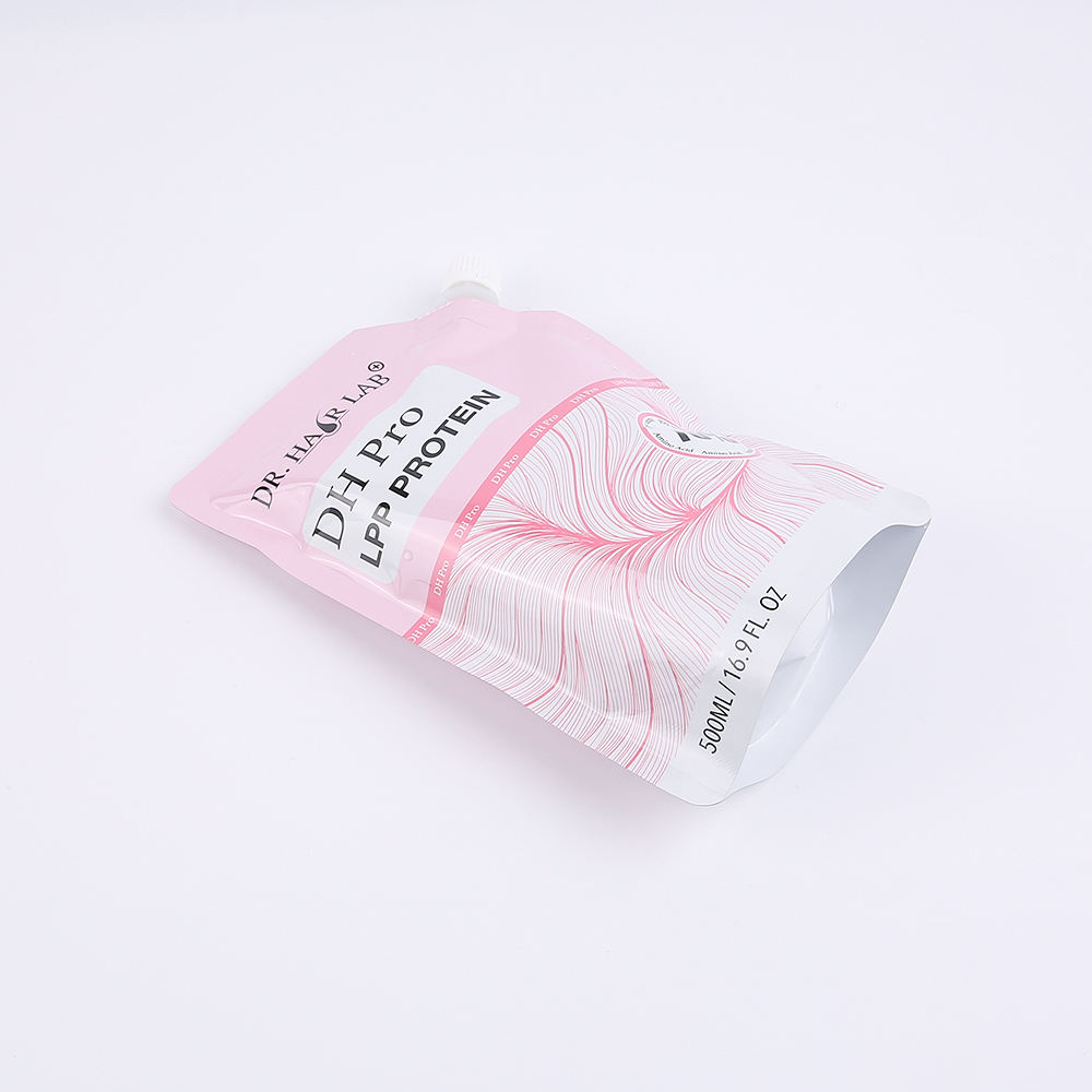 Custom Printed Reusable Moisture-Proof PE Plastic Beverage Bag Cosmetic Liquid Stand up Pouch with Spout
